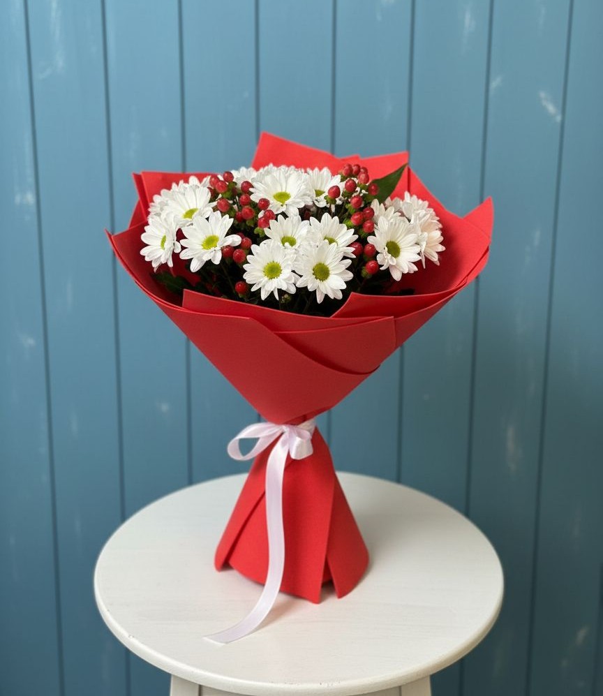 Букет цветов из: Хризантемы в Новоивановской