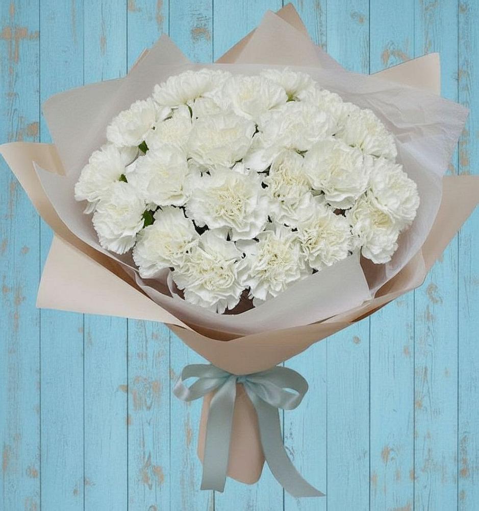 Букет цветов из: Гвоздики в Новоивановской