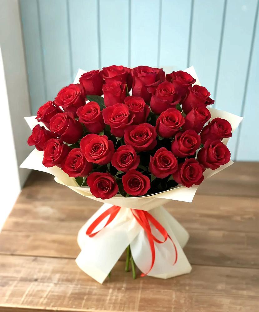 Букет 29 Красных роз в Новоивановской