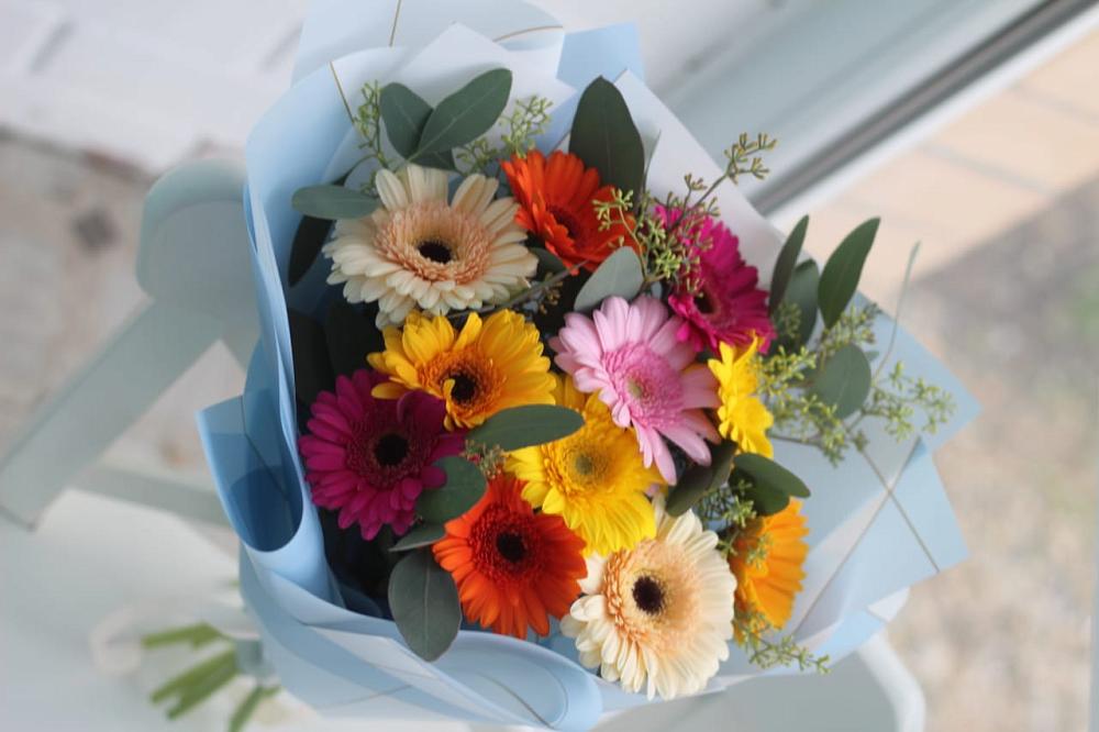 Букет цветов из: Герберы в Новоивановской