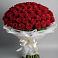 Букет 101 Красная роза Блэк Мэджик в Новоивановской
