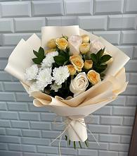 Букет цветов из:  Розы и Хризантемы в Новоивановской