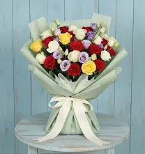 Букет цветов из:  Розы в Новоивановской
