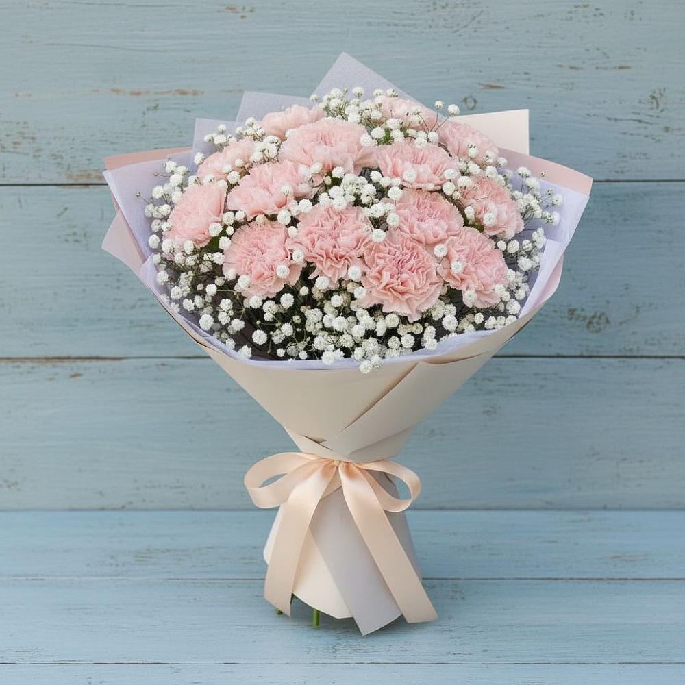 Букет цветов из: Гвоздики в Новоивановской