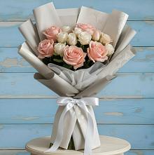 Букет цветов из:  Розы #REPLACE_PRED# Новоивановской