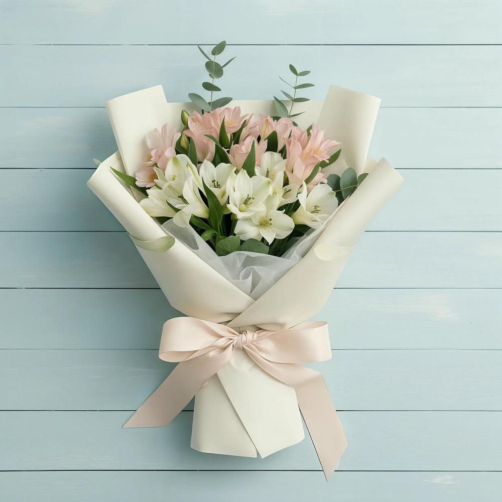 Букет цветов из: Альстромерии в Новоивановской