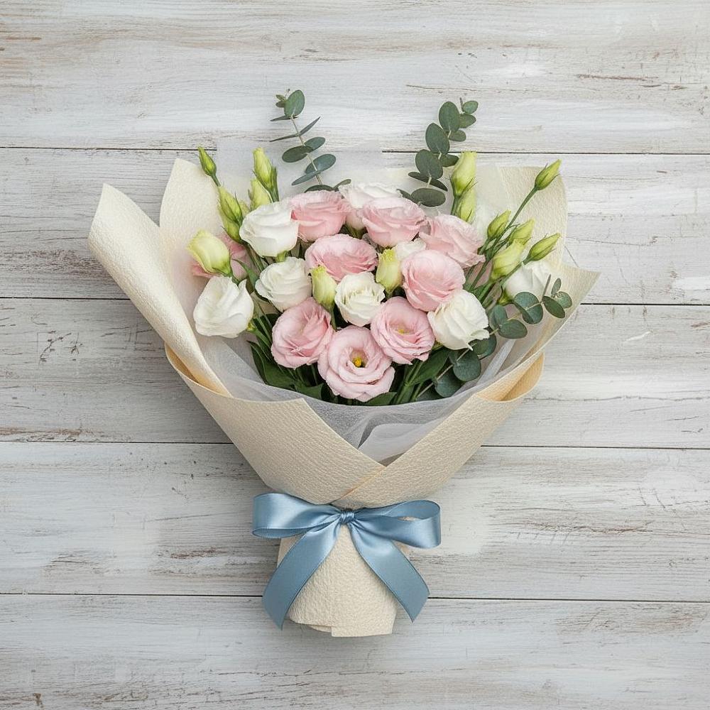 Букет цветов из: Лизиантусы в Новоивановской